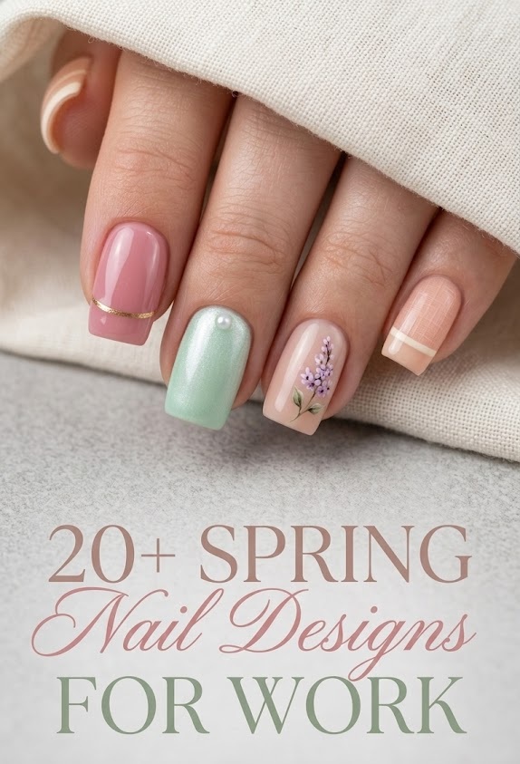20+ Spring Nail Designs for Work