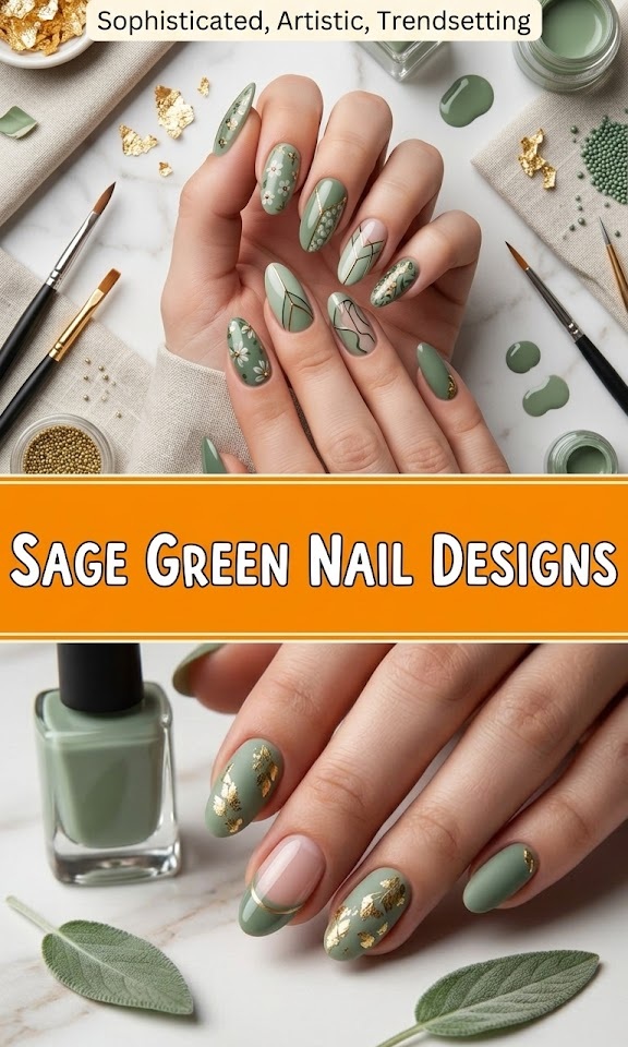25+ Sage Green Nail Designs 2026