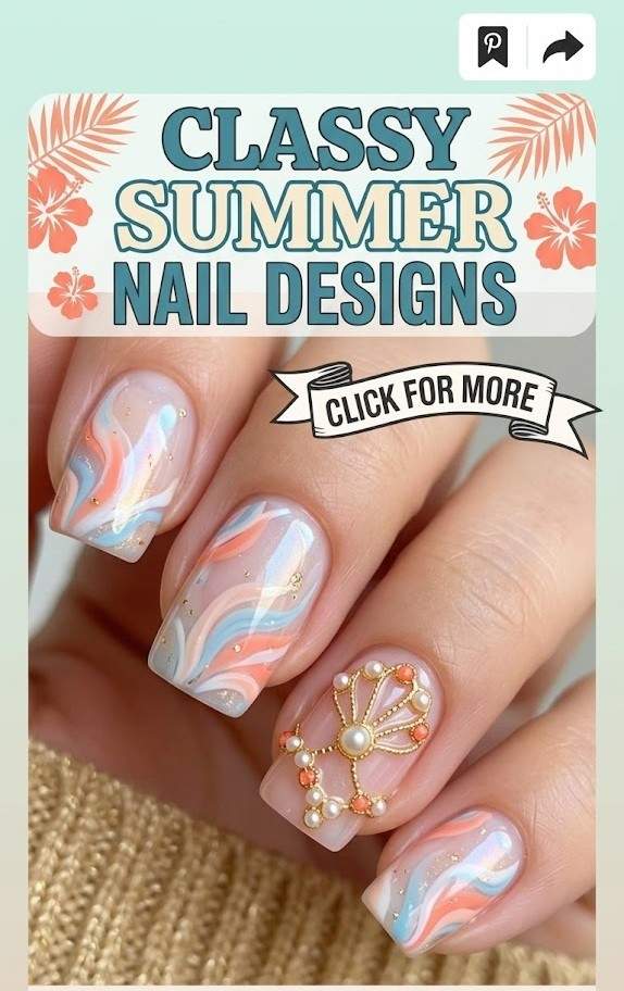 Classy Summer Nail Designs