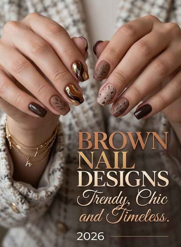 Brown Nail Designs Trendy, Chic and Timeless