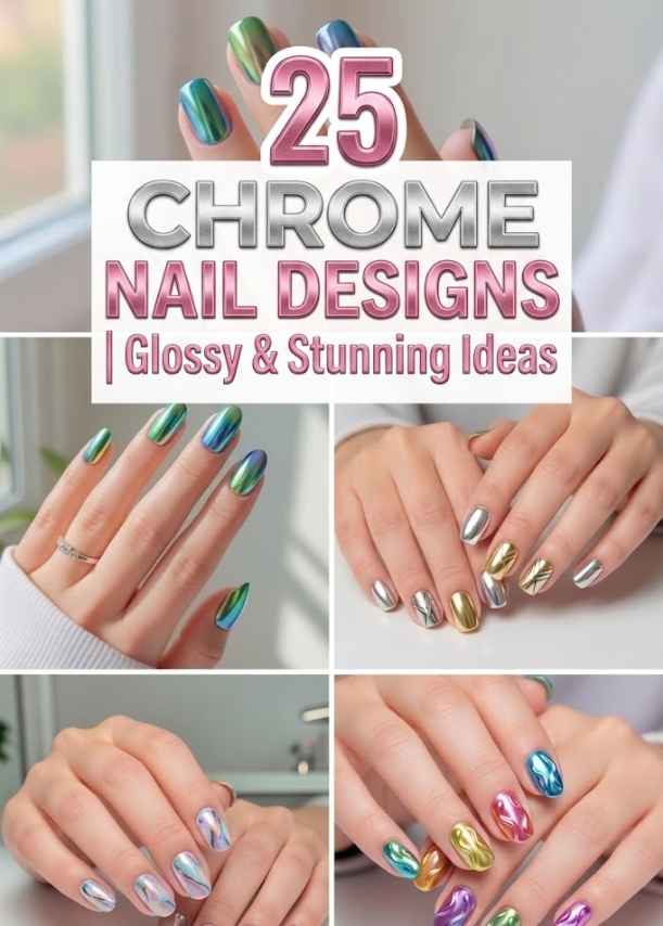 Chrome Nail Designs Glossy & Stunning Ideas