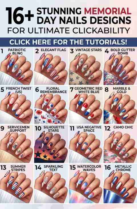 Memorial Day Nails Designs
