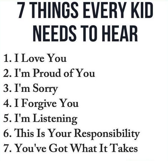 7 Things Every Kid Needs To Hear