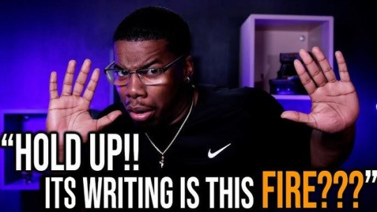 hold up his writing is this fire